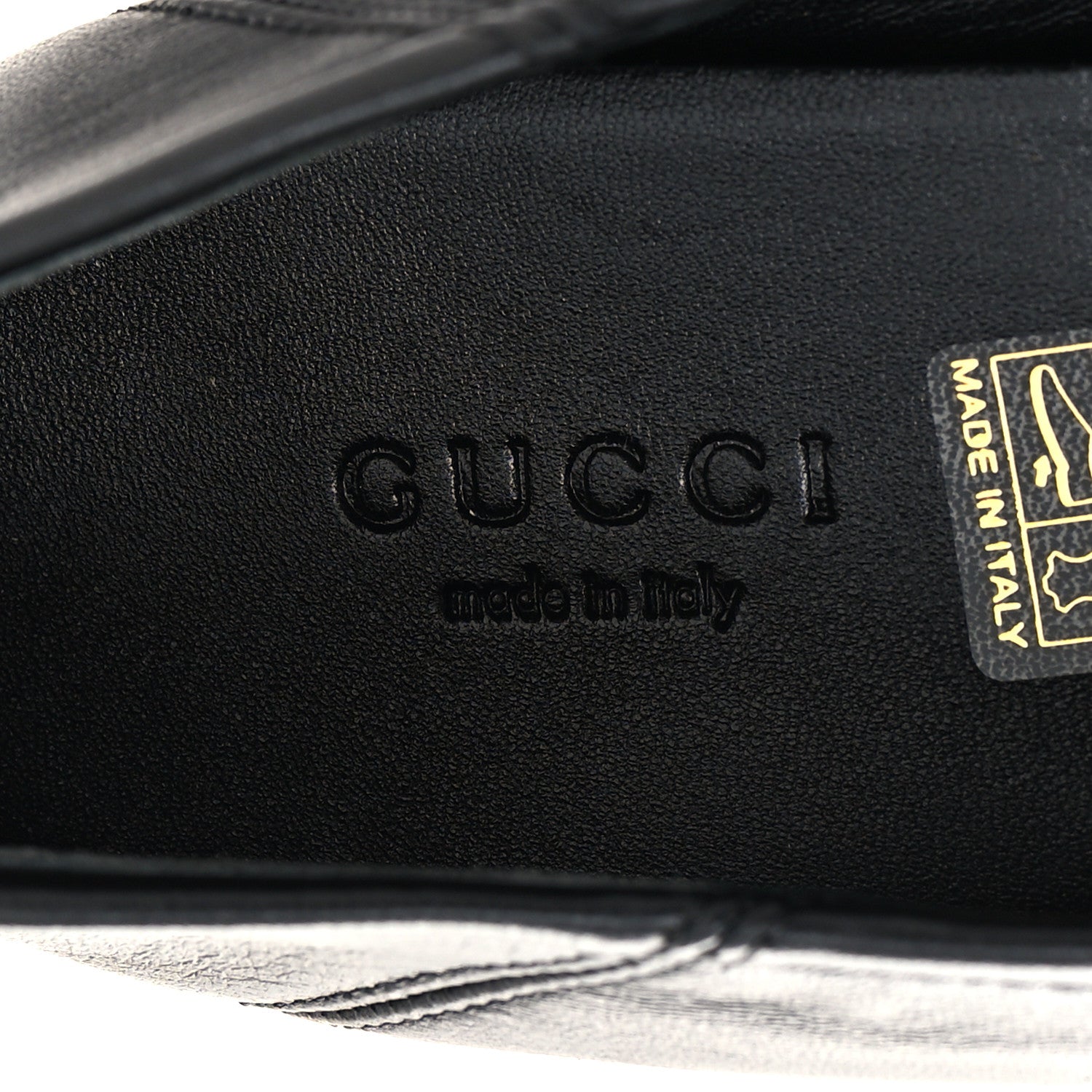 Gucci Lambskin Womens Brixton Horsebit Loafers 37.5 Black 8 of 8