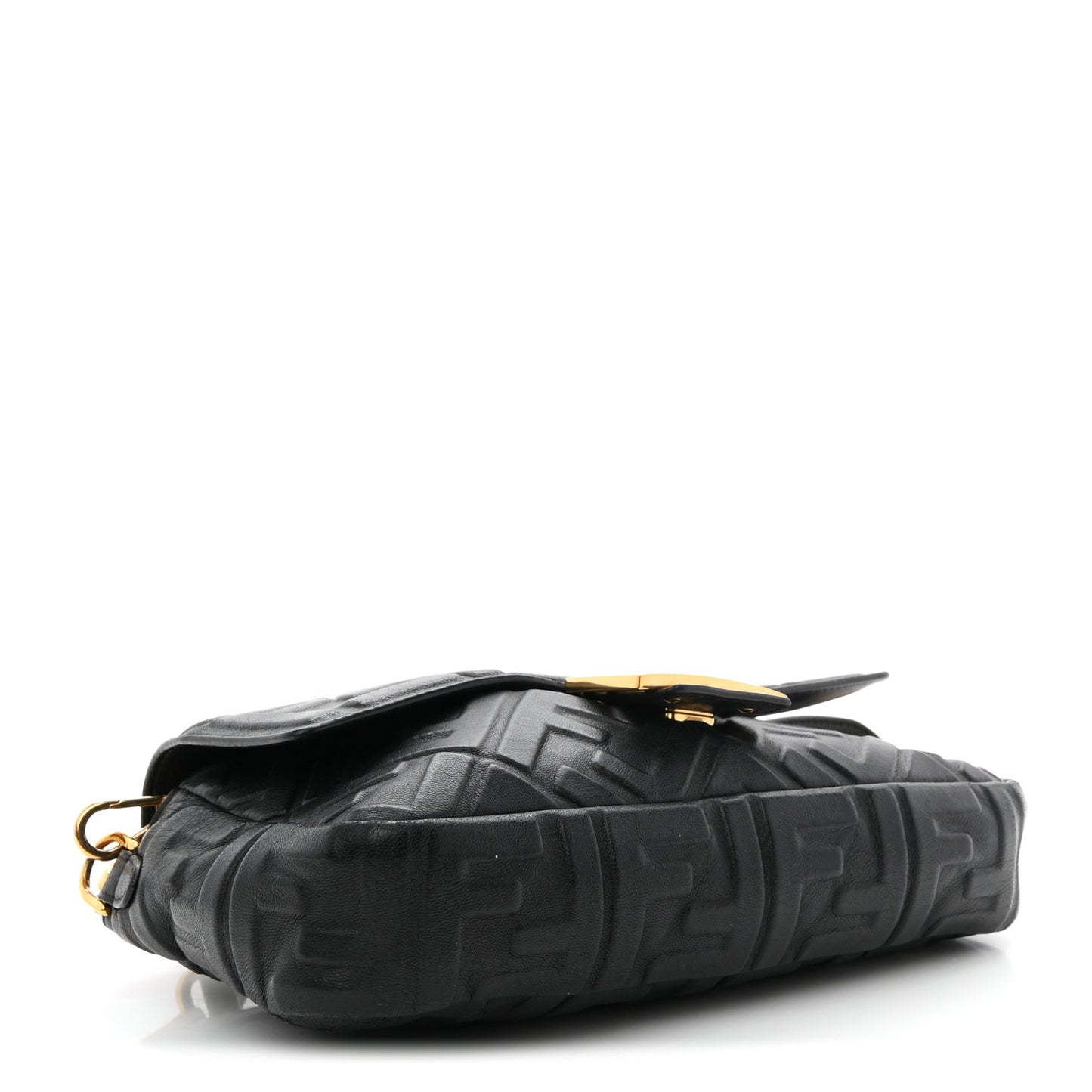 Nappa FF 1974 Embossed Baguette Black