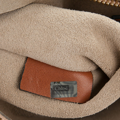 Chloe Calfskin Patchwork Medium Faye Shoulder Bag Caramel 8 of 8