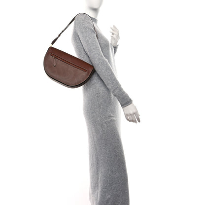 Burberry Calfskin Perforated Medium TB Olympia Shoulder Bag Tan 3 of 8