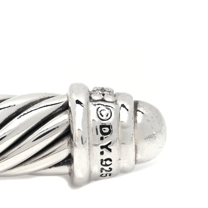 David Yurman Sterling Silver Diamond 5mm Cable Classics Dome Bracelet 4 of 4