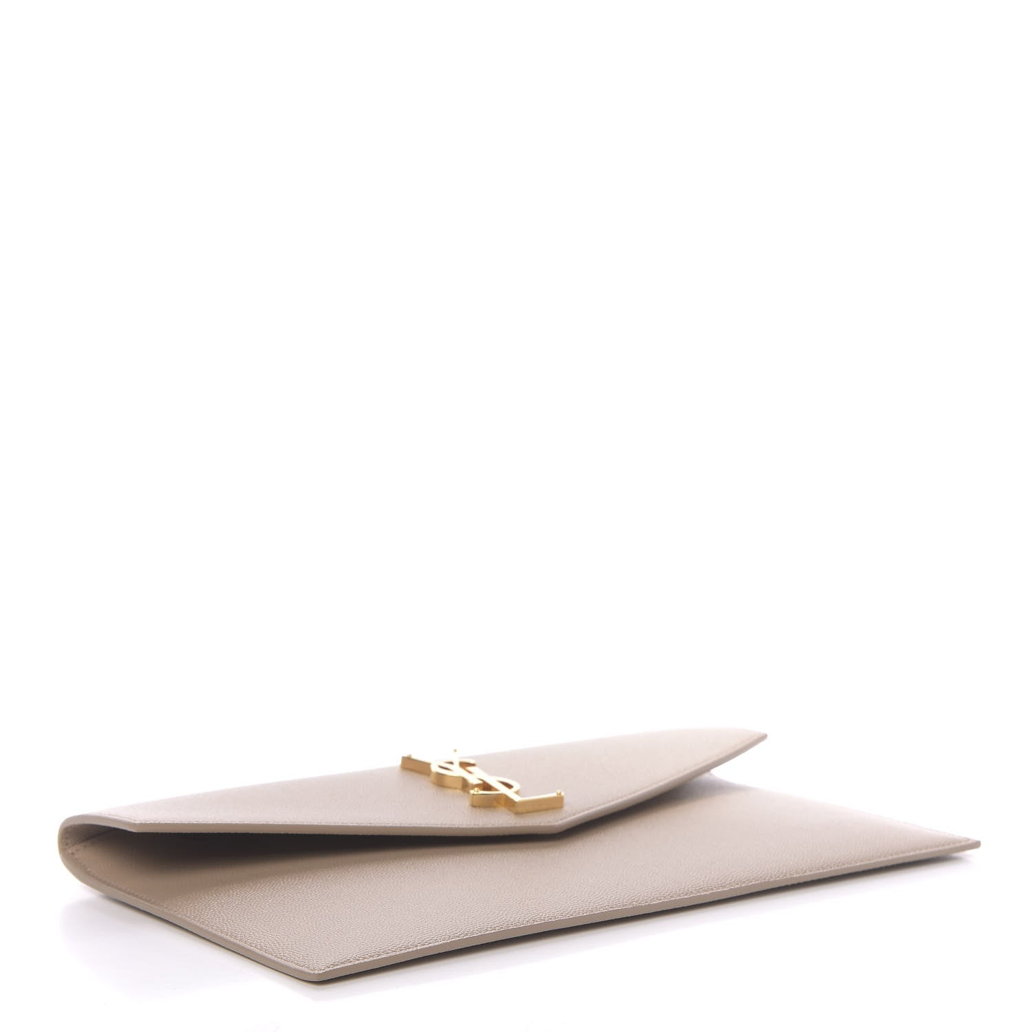 Saint Laurent Grain De Poudre Uptown Pouch Dark Beige 4 of 7