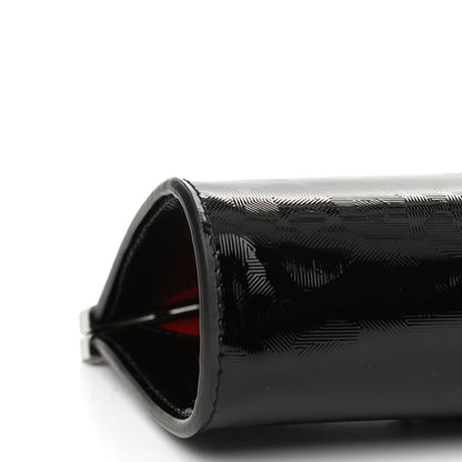 Christian Louboutin Textured Patent Palmette Clutch Black 8 of 9