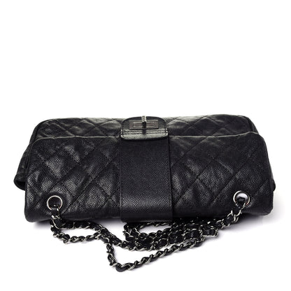 Chanel Caviar Quilted Jumbo Mademoiselle Flap Black 10 of 14