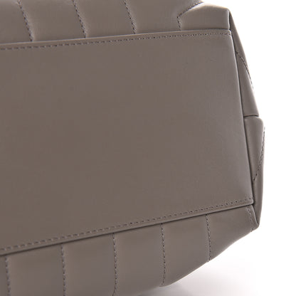 Saint Laurent Calfskin Y Quilted Monogram Medium Loulou Chain Satchel Light Gray 15 of 17
