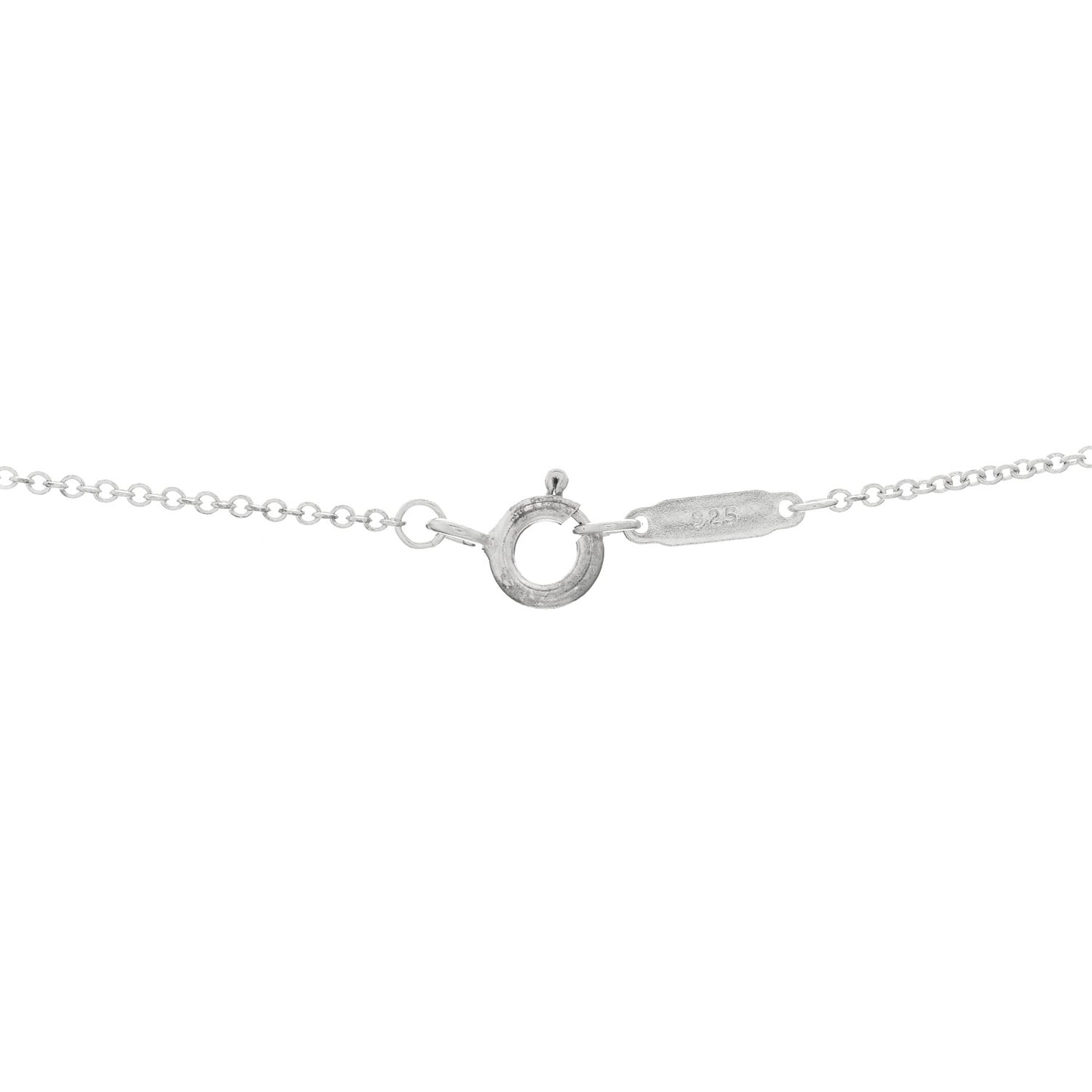 Sterling Silver Enamel Heart Key Pendant Necklace Pink