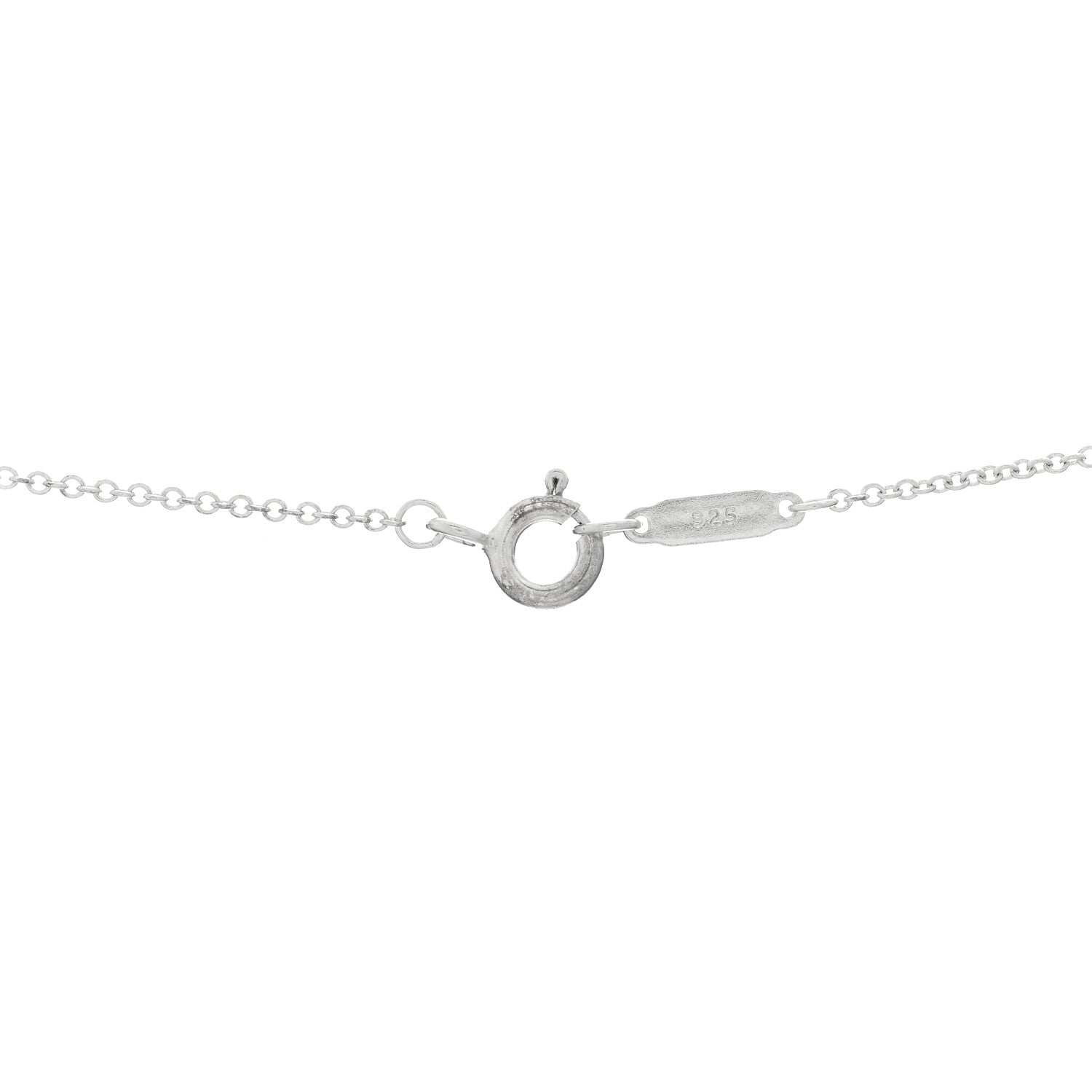 Tiffany Sterling Silver Enamel Heart Key Pendant Necklace Pink 3 of 3