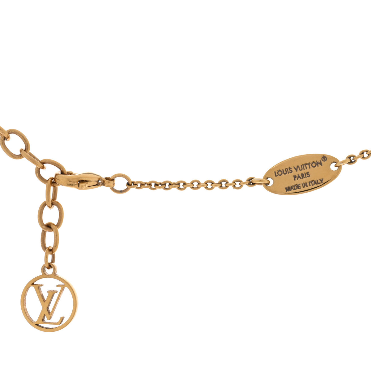 Louis Vuitton Enamel LV Iconic Necklace Marron Clair 4 of 5