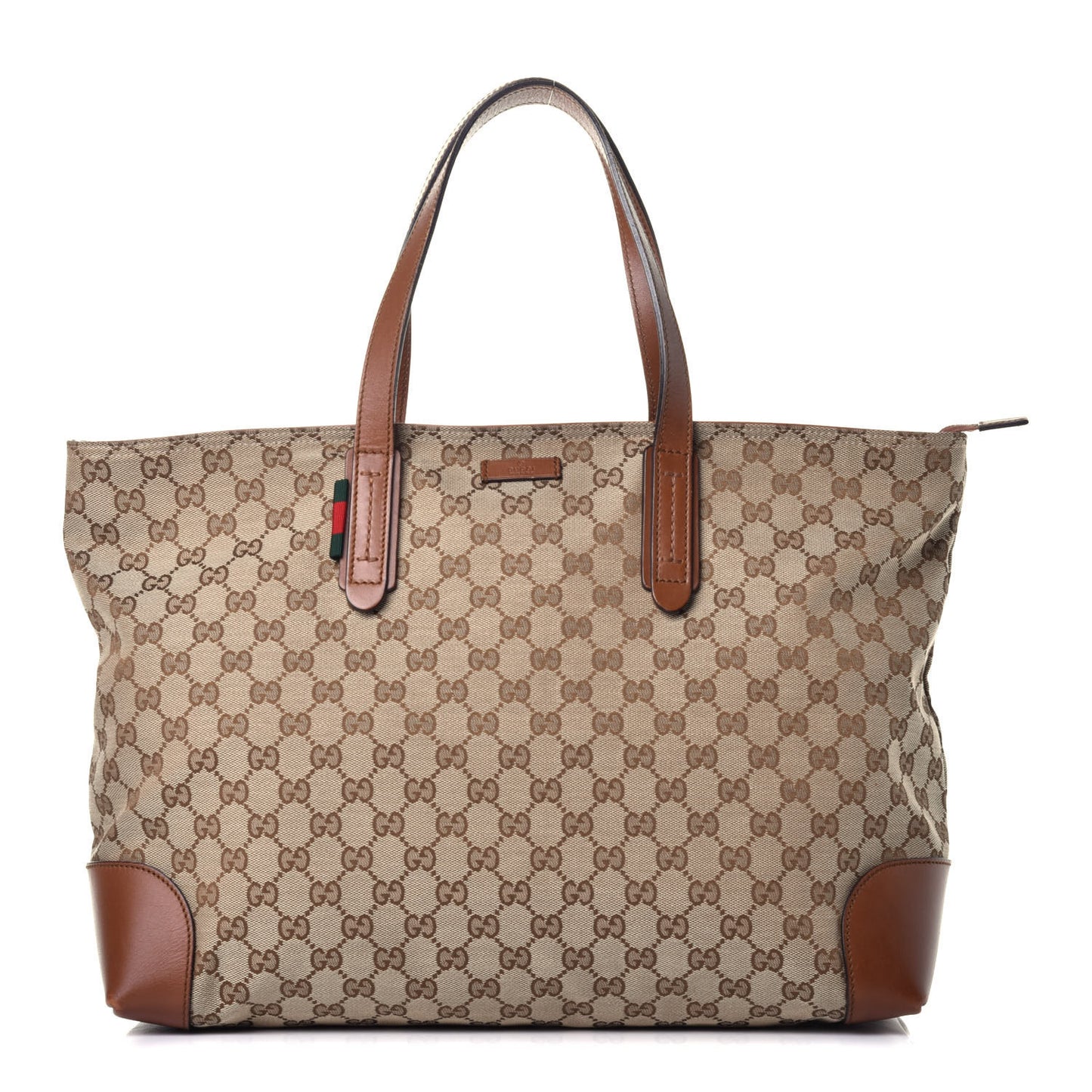 Monogram Large Original Tote Tan