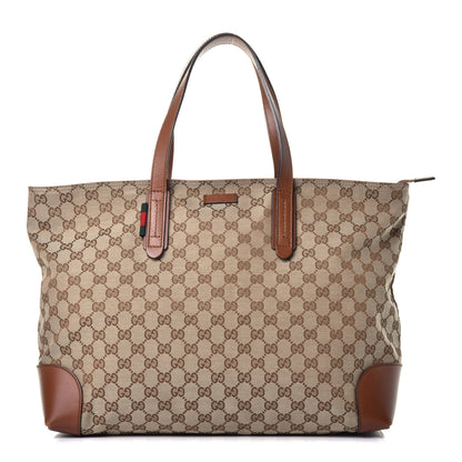 Gucci Monogram Large Original Tote Tan 1 of 9