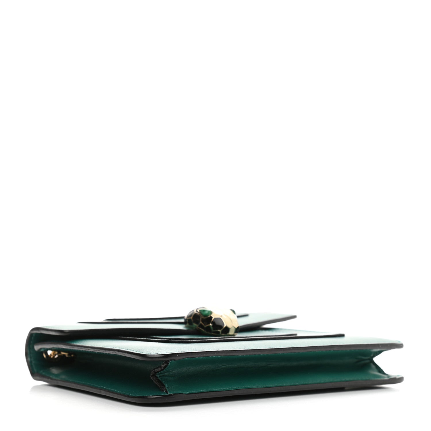 Bulgari Calfskin Serpenti Forever Crossbody Bag Emerald Green 4 of 13