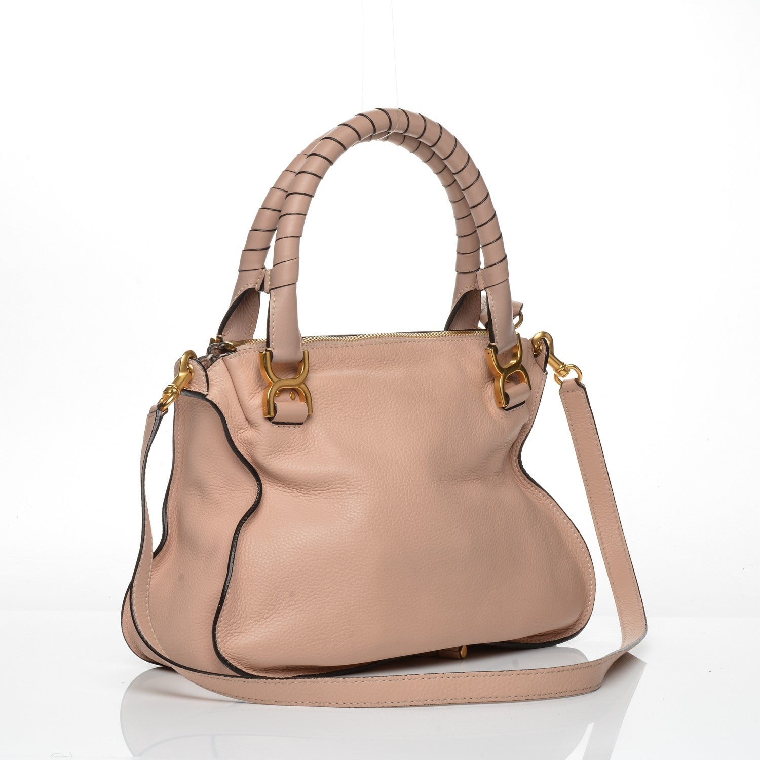 Chloe Calfskin Medium Marcie Satchel Blush Nude 3 of 7