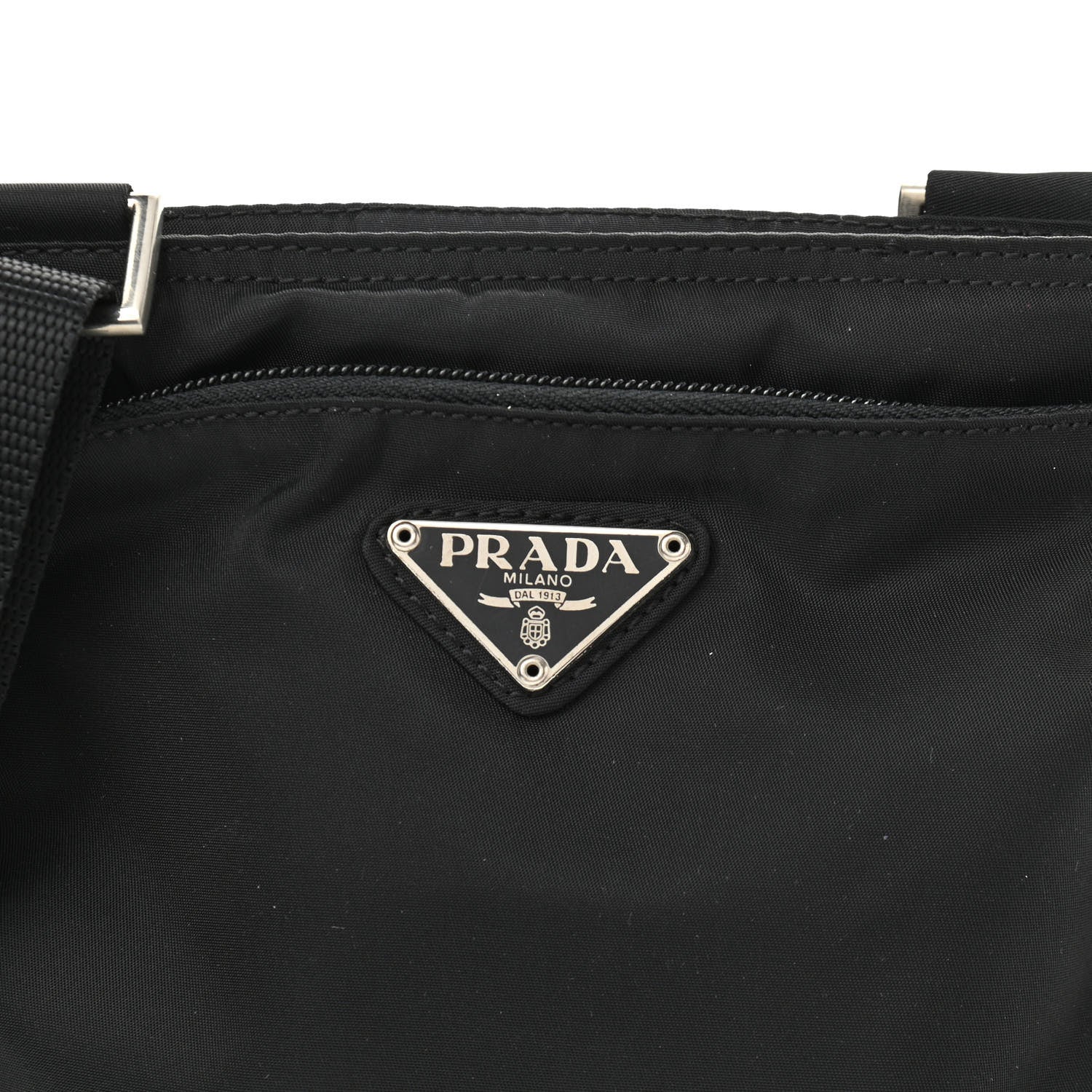 Prada Nylon Vela Flat Messenger Bag Black 19 of 23