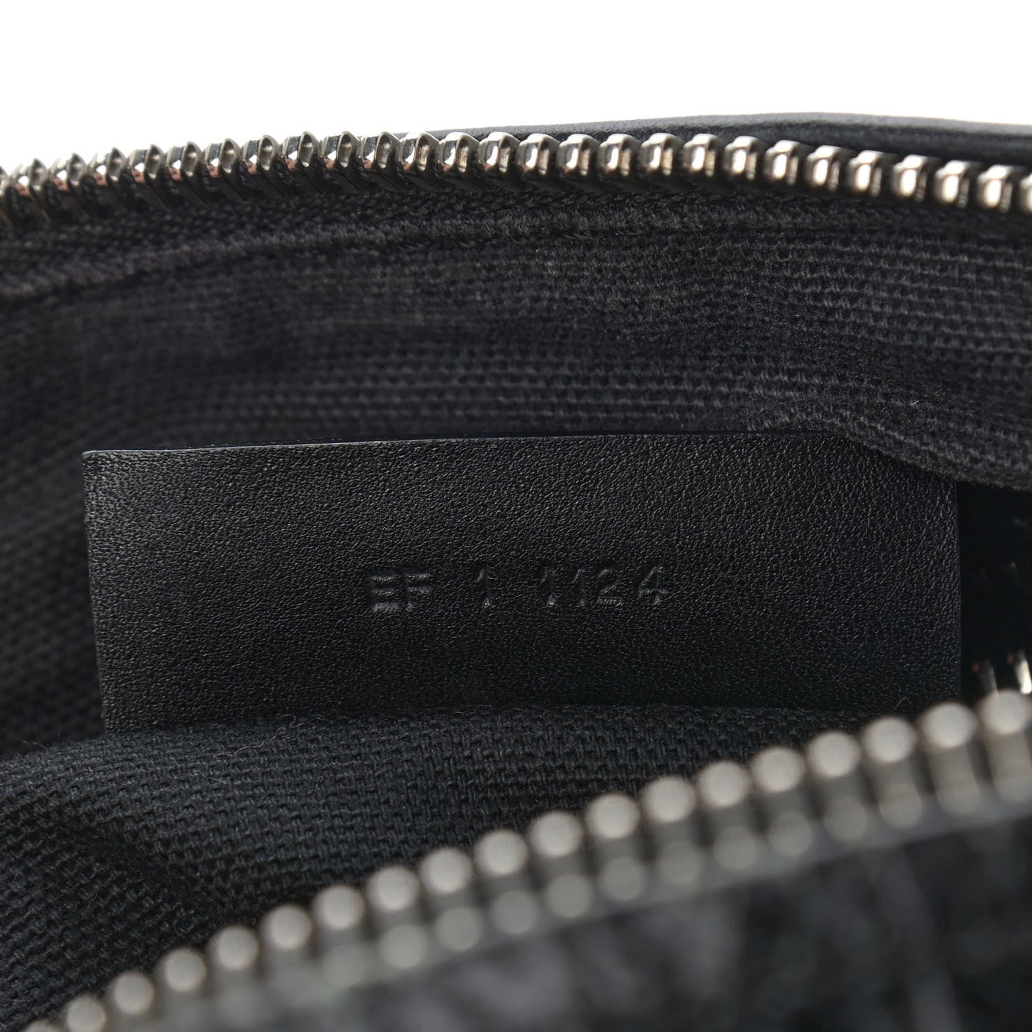 Smooth Calfskin Crocodile Embossed Medium Pandora Black