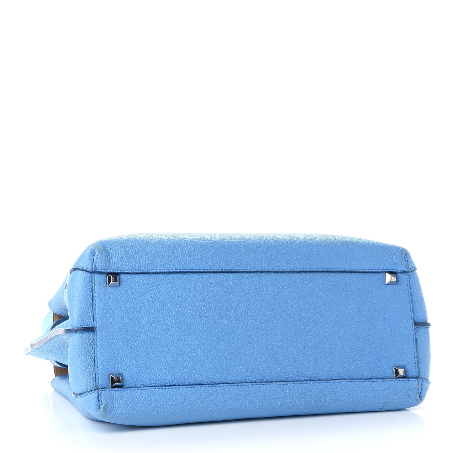 Grained Calfskin Medium Milla Tote Tile Blue