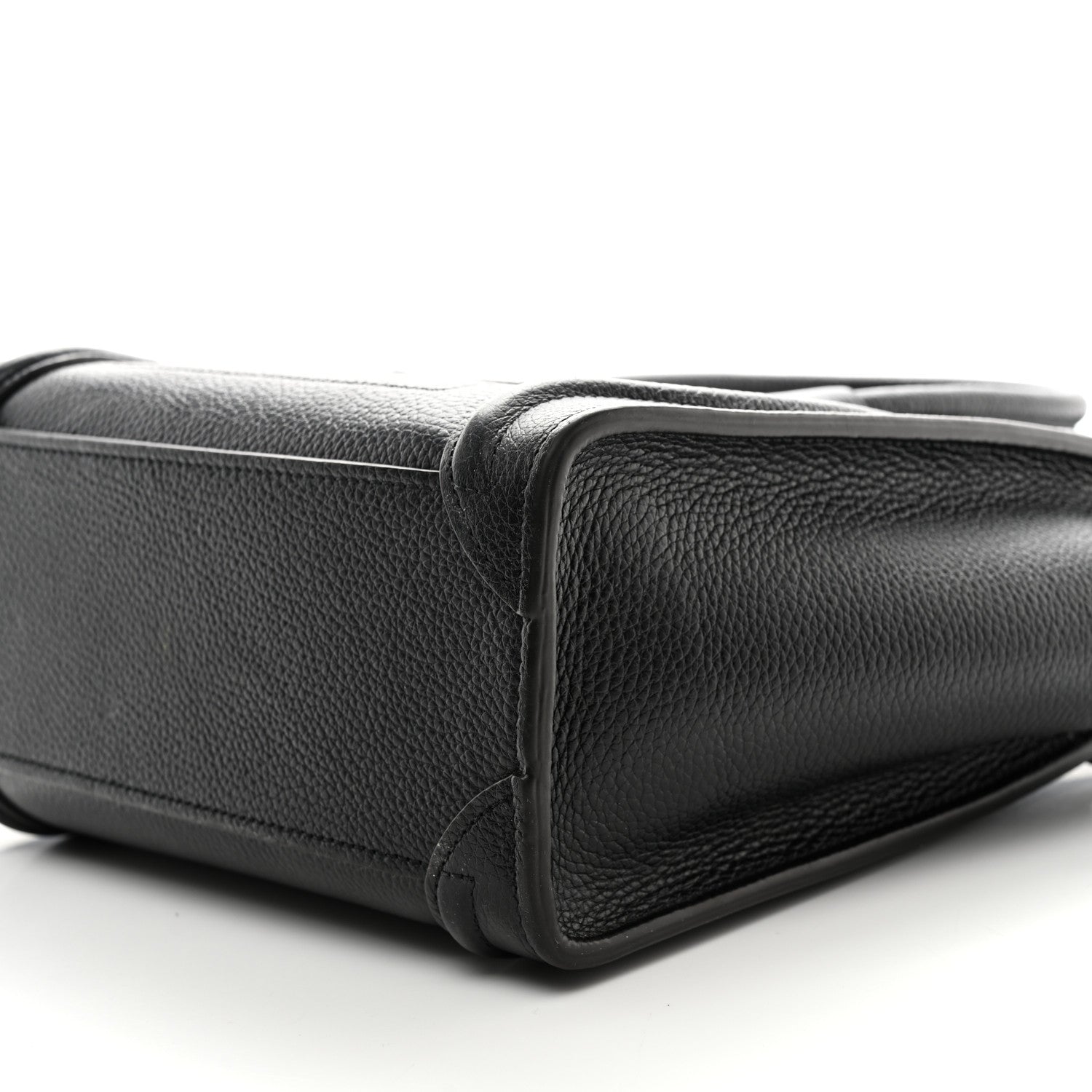 Celine Drummed Calfskin Nano Luggage Black 10 of 11