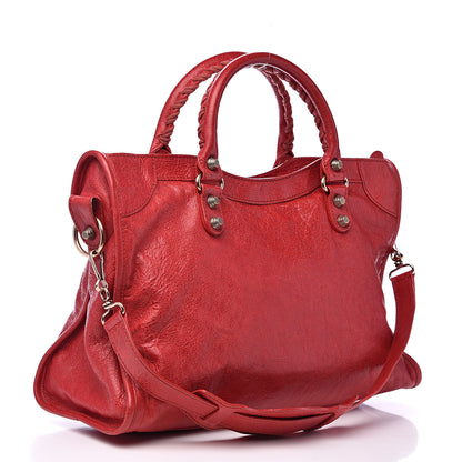 Balenciaga Agneau Giant 12 Rose Gold Hardware City Rouge Coquelicot 3 of 17