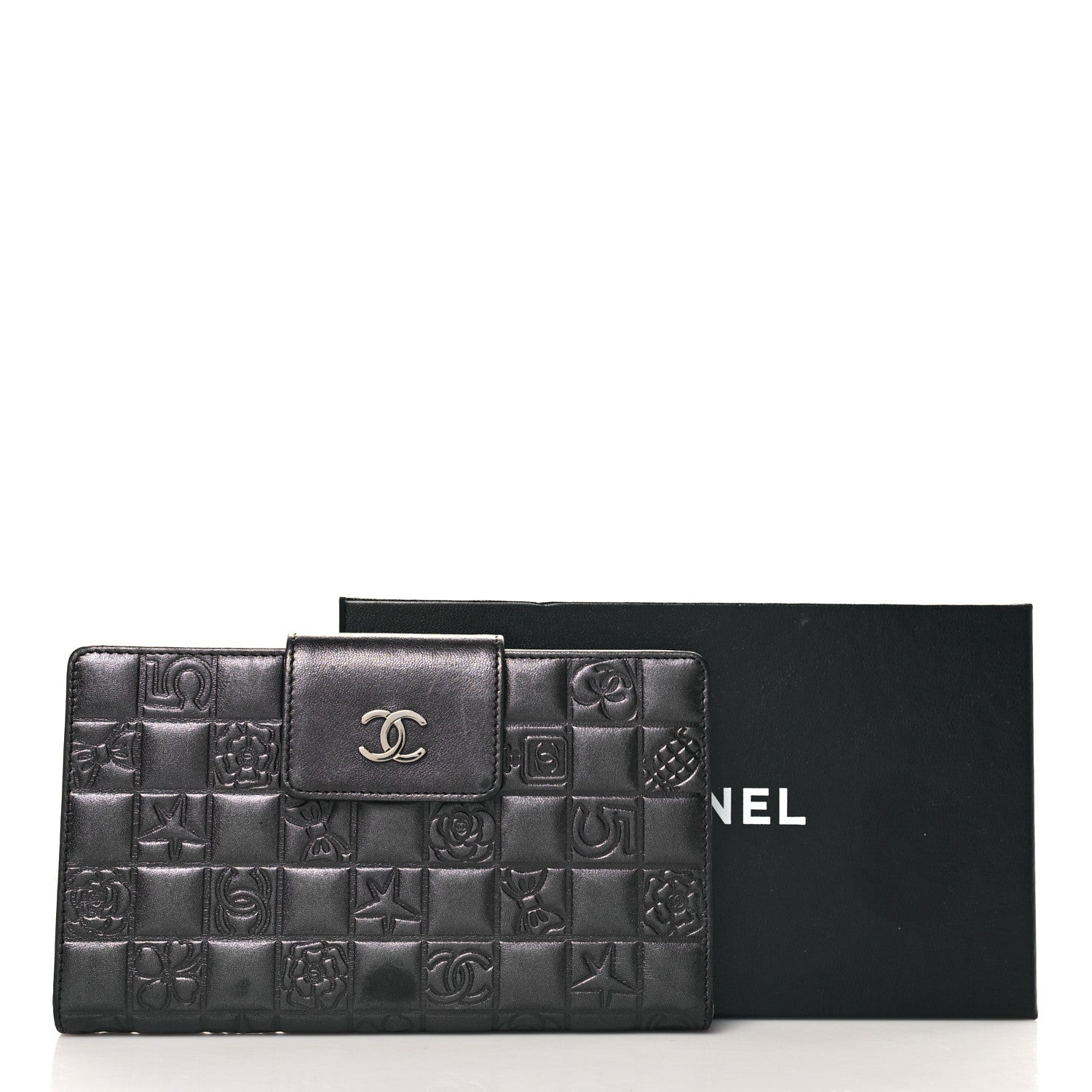 Chanel Calfskin Lucky Symbols French Wallet Black 11 of 11
