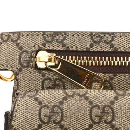 Gucci GG Supreme Monogram Textured Dollar Calfskin Blondie Belt Bag Beige Ebony New Acero 12 of 12
