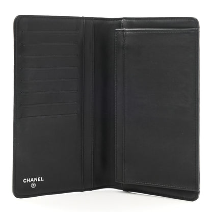 Chanel Lambskin Quilted Boy Yen Wallet Black 5 of 9
