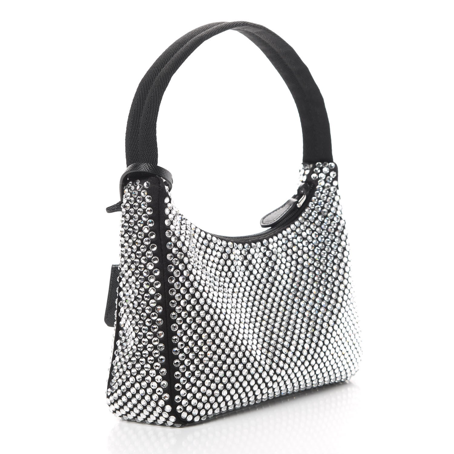 Prada Satin Crystal Mini Re-Edition 2000 Bag Cristal 3 of 11