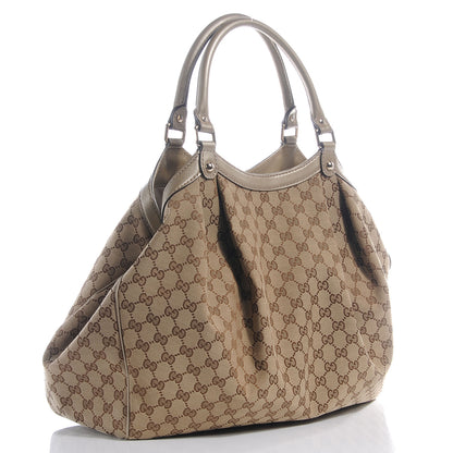 Gucci Monogram Large Sukey Tote Beige Champagne 3 of 9