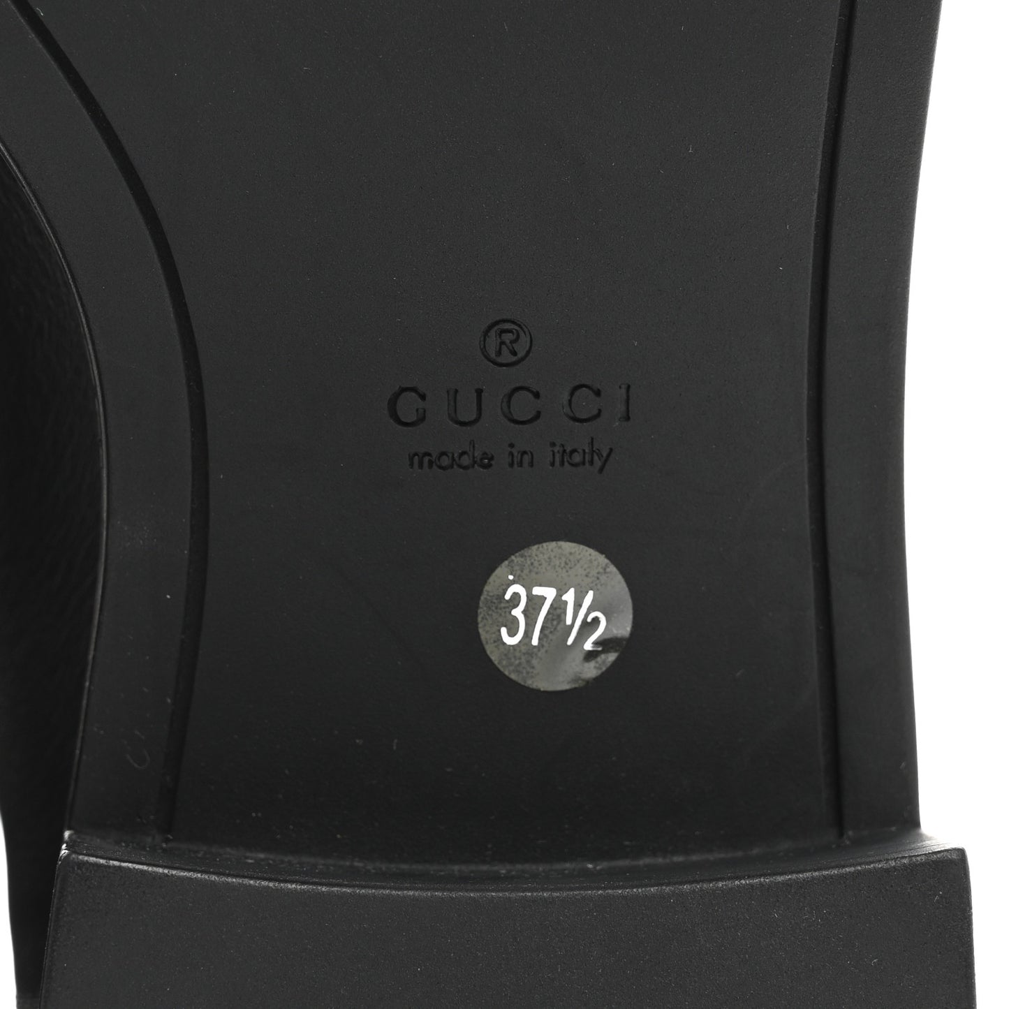 Microguccissima Knee High Riding Boots 37.5 Black