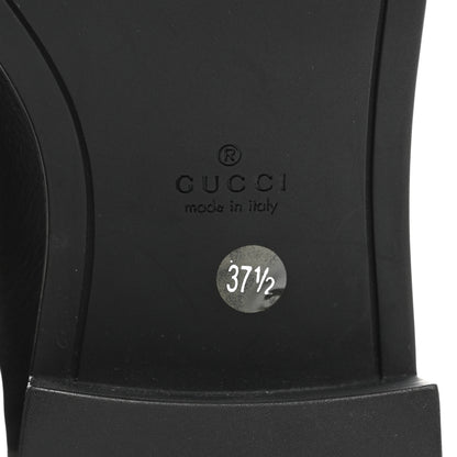 Gucci Microguccissima Knee High Riding Boots 37.5 Black 7 of 9