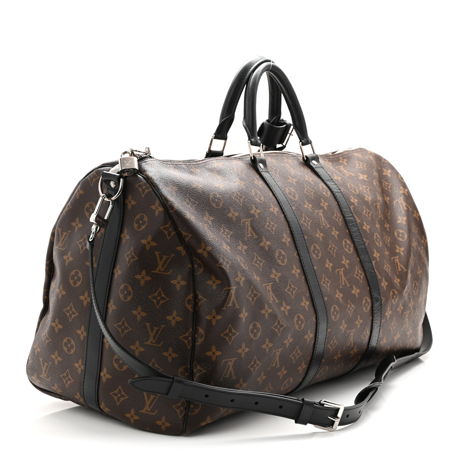 Louis Vuitton Monogram Macassar Keepall Bandouliere 55 2 of 13
