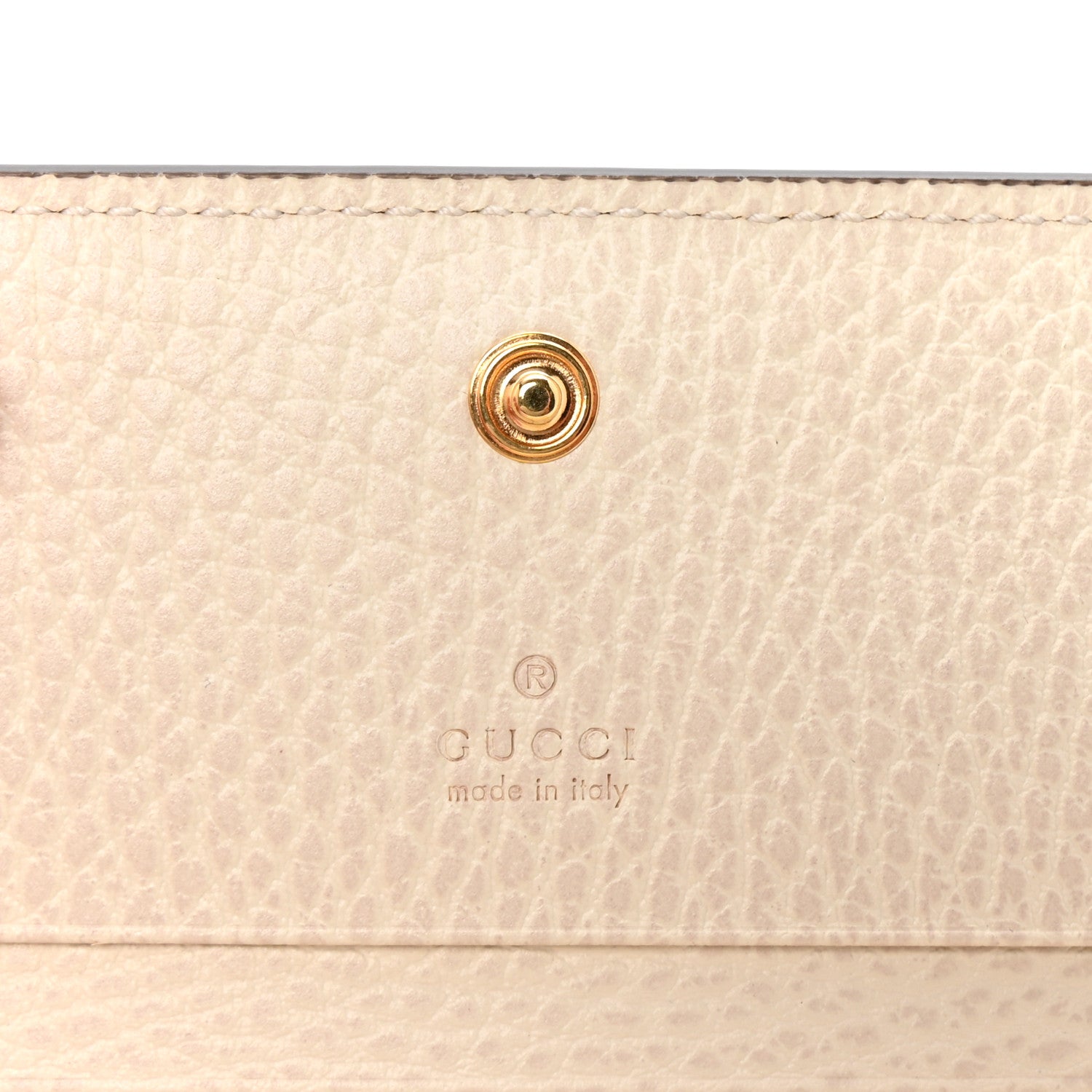 Gucci Dollar Calfskin GG Supreme Monogram GG Marmont Card Case Mystic White Beige Ebony 6 of 8