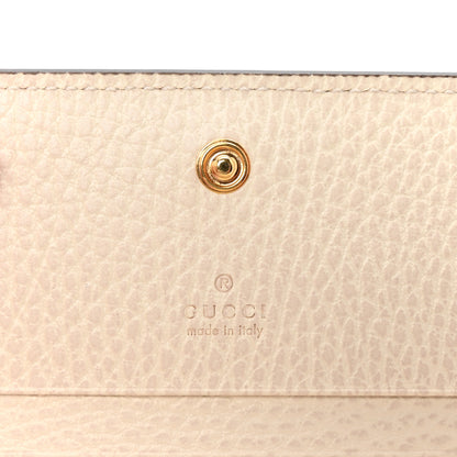 Gucci Dollar Calfskin GG Supreme Monogram GG Marmont Card Case Mystic White Beige Ebony 6 of 8