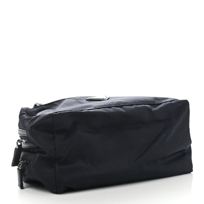 Prada Tessuto Nylon Saffiano Pouch Blue 4 of 10
