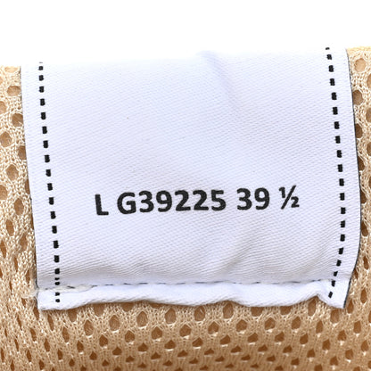 Chanel Suede Calfskin Logo Sneakers 39.5 Beige 9 of 10