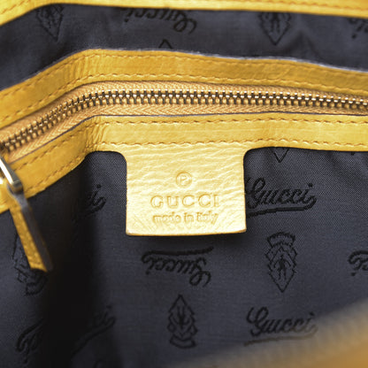 Gucci Patent Medium Hysteria Top Handle Bag Yellow 6 of 11