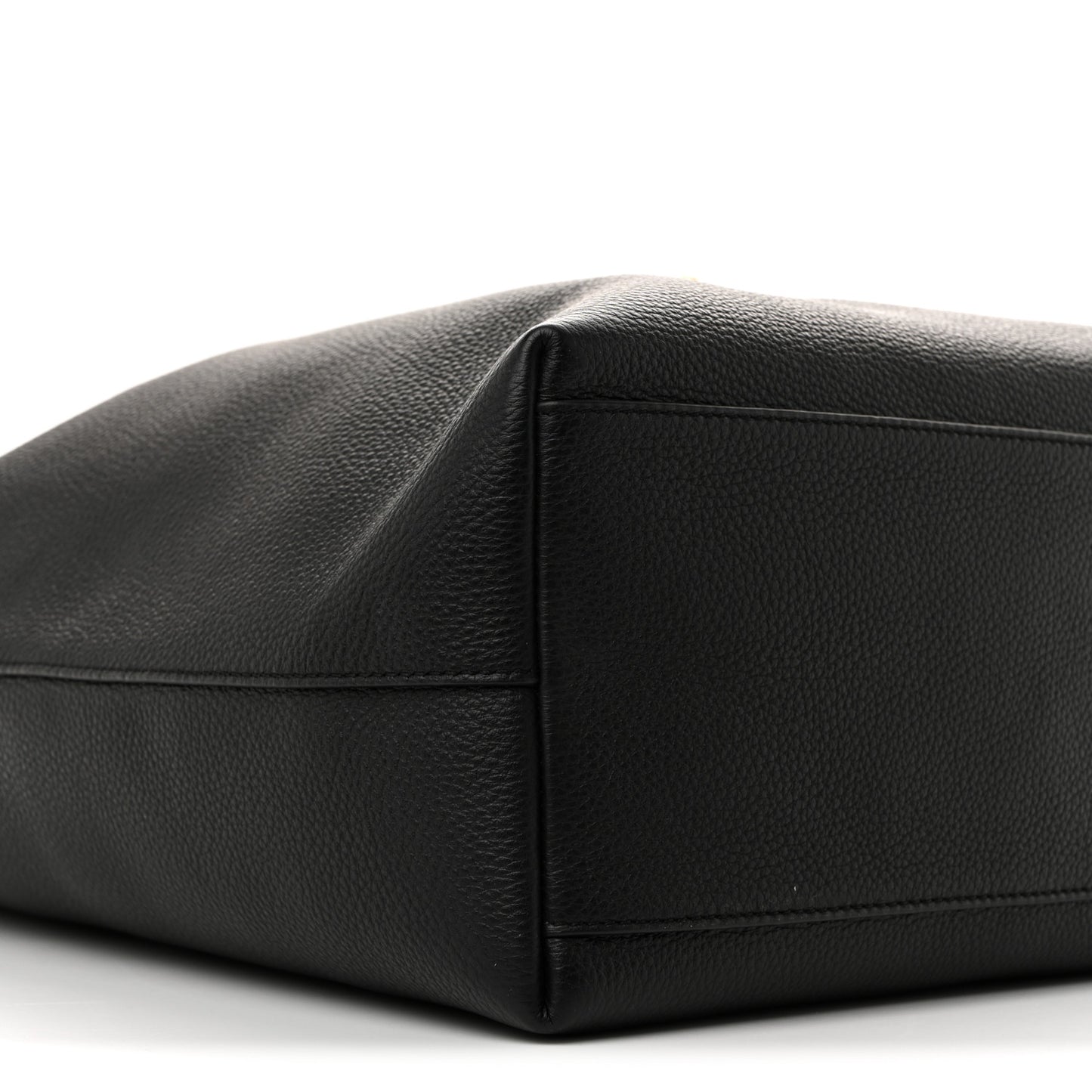 Grained Calfskin La Medusa Convertible Tote Bag Black