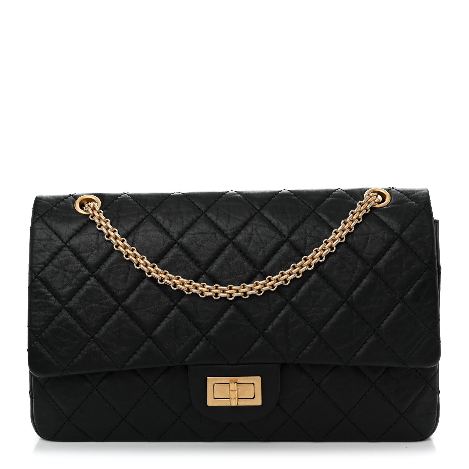 Chanel Aged Calfskin Quilted 2.55 Reissue 227 Flap Black 1 of 10