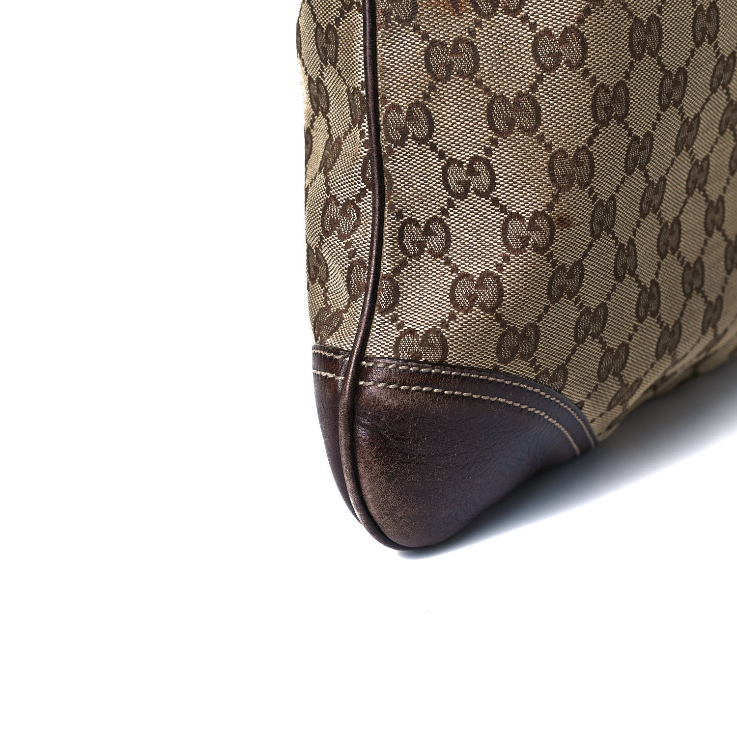Gucci Monogram Medium New Britt Hobo Dark Brown 14 of 17