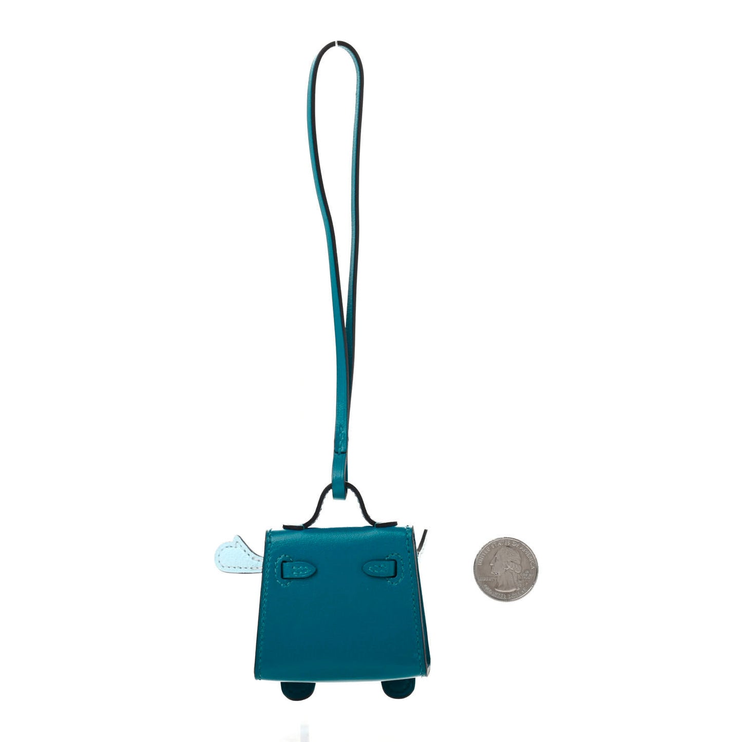 Tadelakt Chevre Mysore Kelly Quelle Idole Bag Charm Bleu Izmir Jaune Bourgeon Bleu Brume Vert Bosphore
