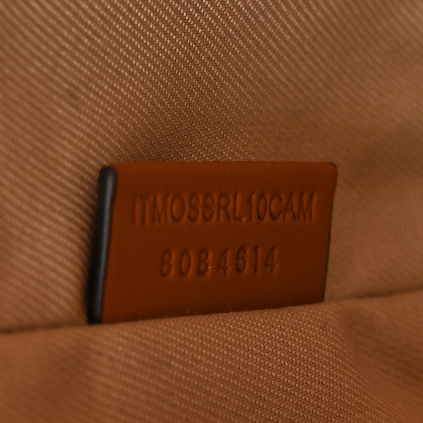 Calfskin Canvas Bucket Bag Natural Russet Brown