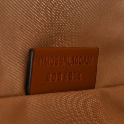 Burberry Calfskin Canvas Bucket Bag Natural Russet Brown 7 of 10
