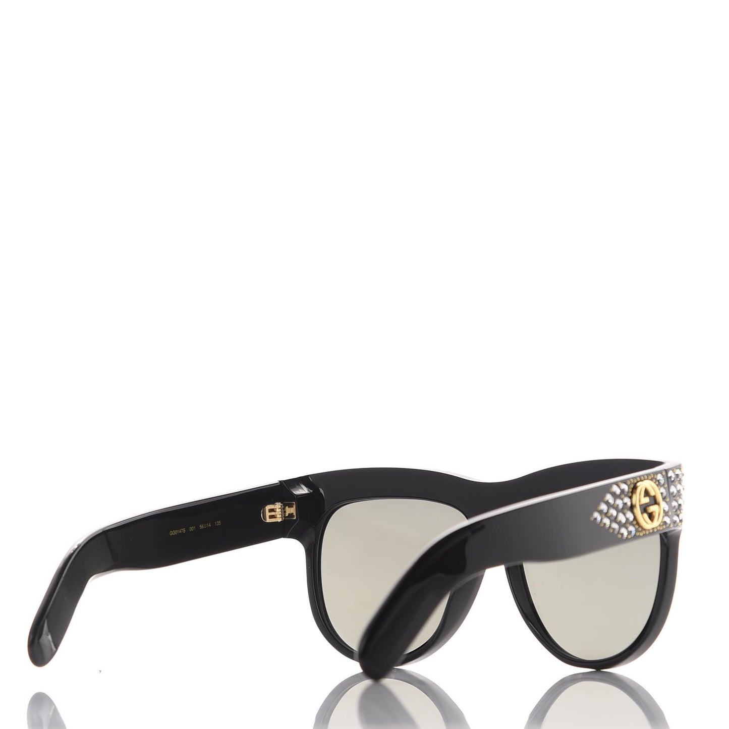 Acetate Crystal Sunglasses GG0147S Black