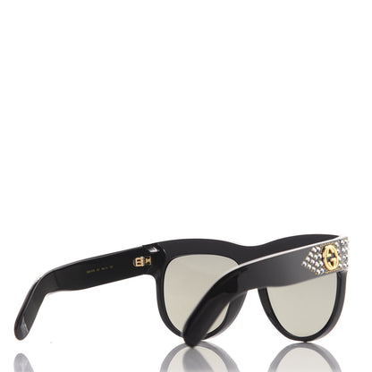 Gucci Acetate Crystal Sunglasses GG0147S Black 4 of 8
