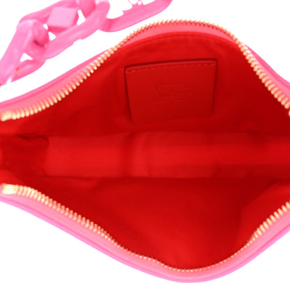 Christian Louboutin Calfskin Mini Loubila Chain Shoulder Bag Fluo Pink 5 of 11