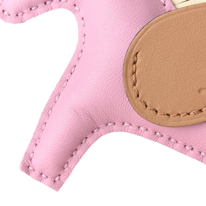 Hermes Milo Lambskin Grigri Rodeo Pegase Horse Bag Charm PM Mauve Sylvestre Craie Chai 5 of 6