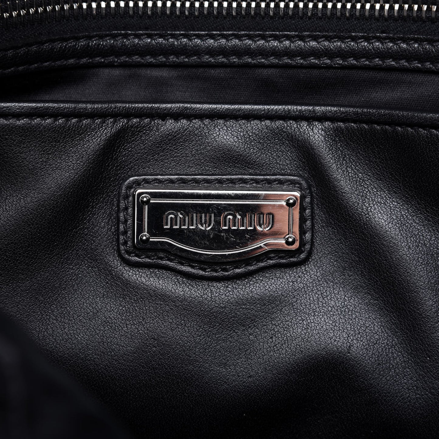 Soft Calf Studded Shopping Tote Black
