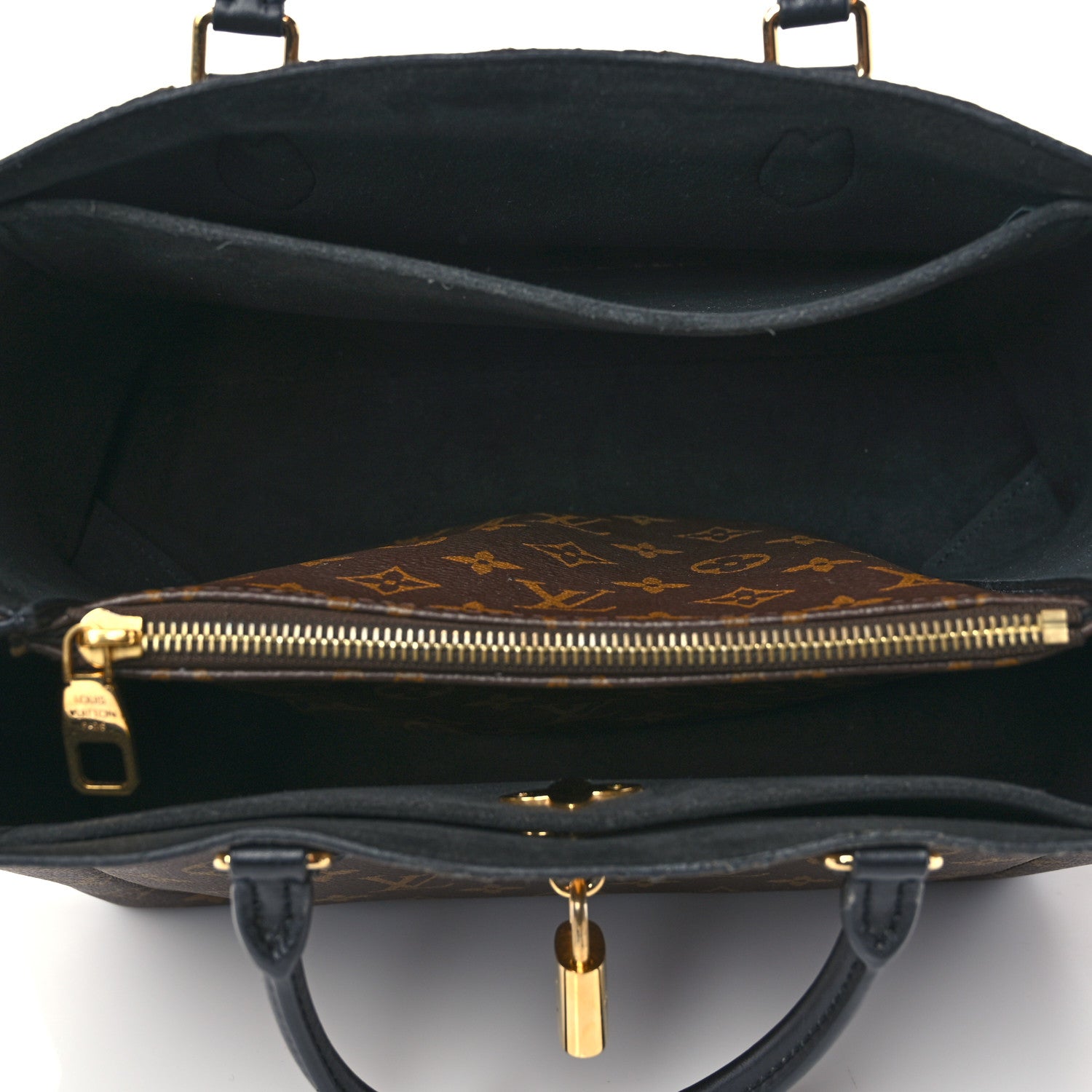 Louis Vuitton Monogram Flower Tote Black 5 of 8