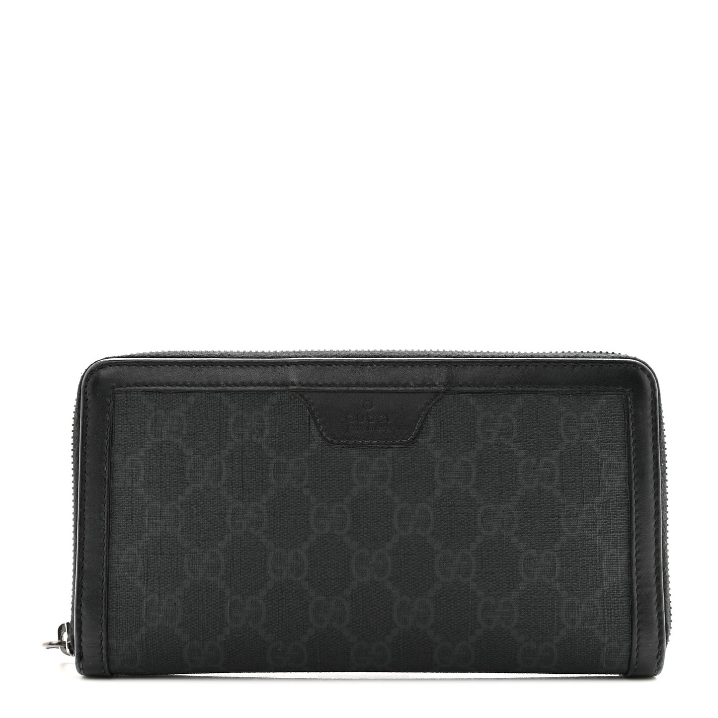 GG Supreme Monogram Zip Around Wallet