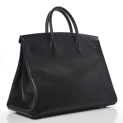 Hermes Ardennes Birkin 40 Black 3 of 36