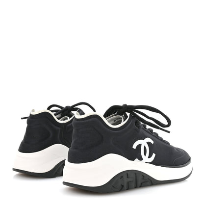 Chanel Lycra CC Sneakers 40.5 Black 5 of 7