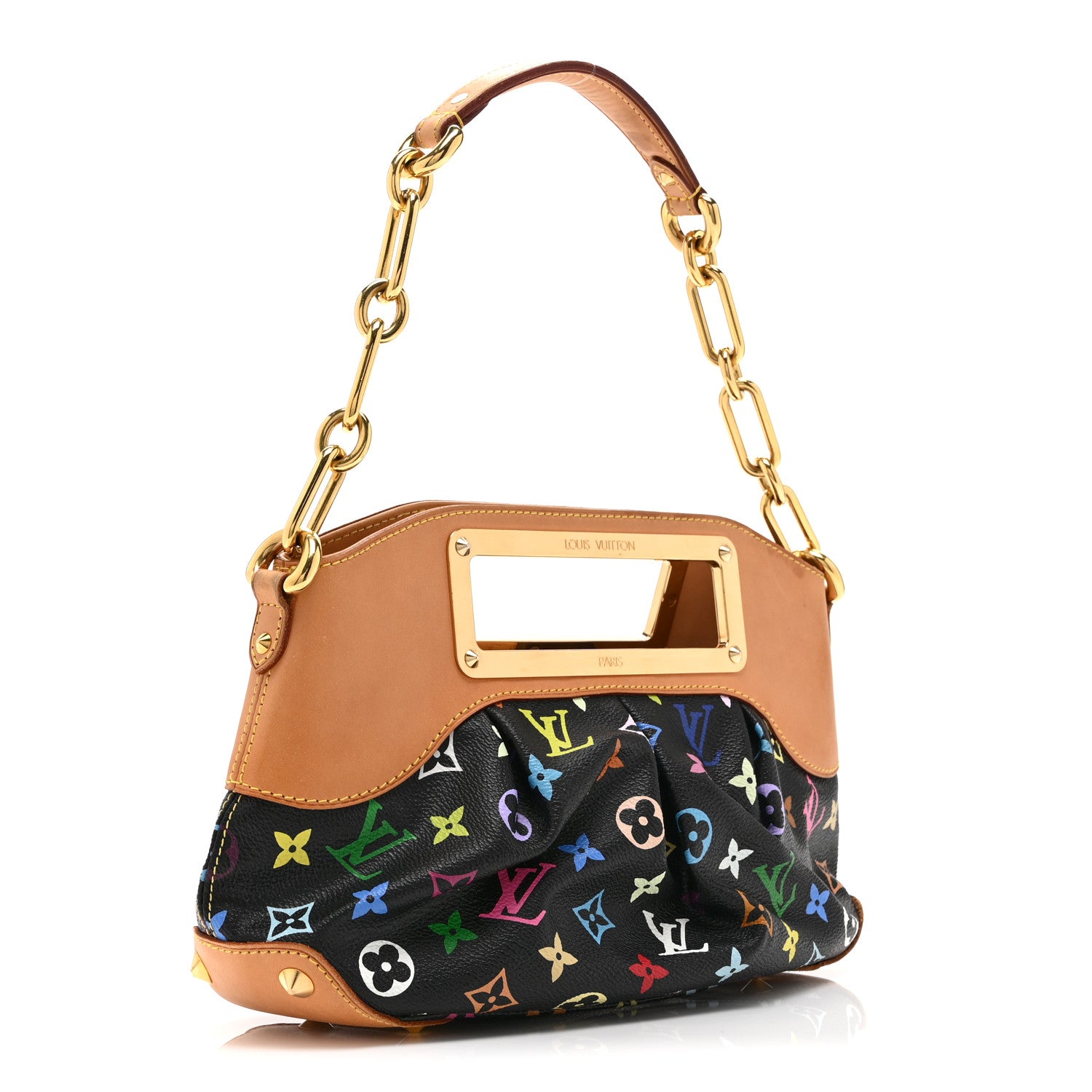 Louis Vuitton Monogram Multicolor Judy PM Black 3 of 12